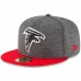Men's Atlanta Falcons New Era Heather Gray/Red 2018 NFL Sideline Home Graphite 59FIFTY Fitted Hat 3058434